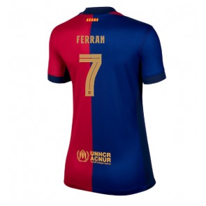 Barcelona Ferran Torres #7 Dámské Domácí Dres 2024-25 Krátký Rukáv